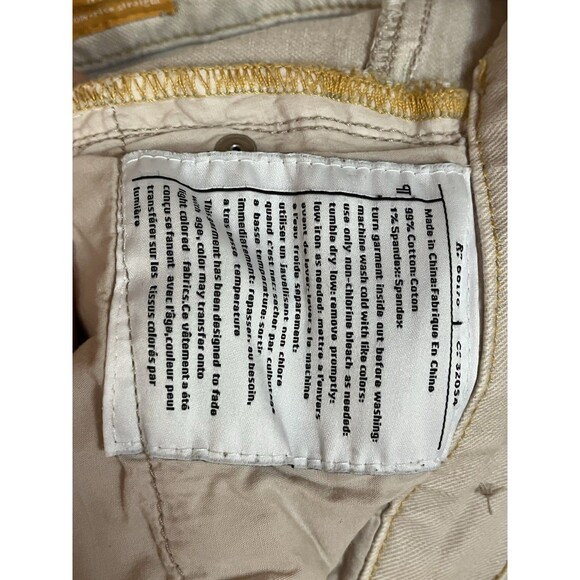 Pilcro And The‎ Letterpress Tan Beige Low Rise Straight Leg Ankle Jeans, SZ 26 - Picture 6 of 7